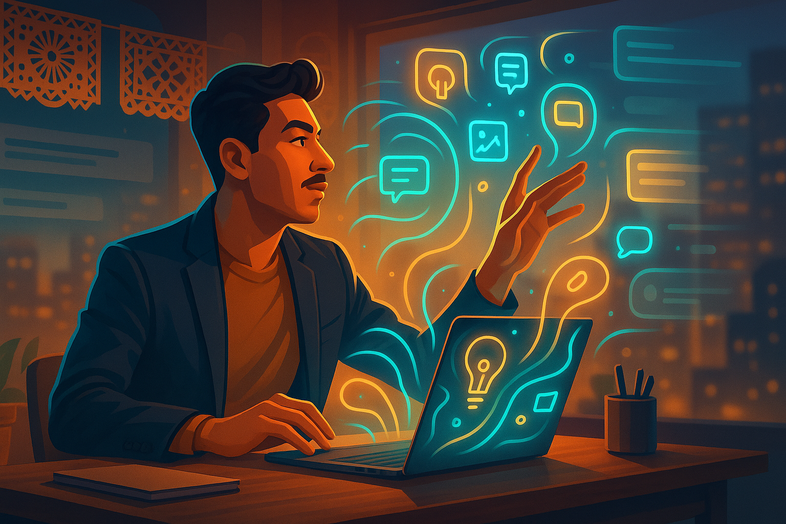 Herramienta de contenido IA para emprendedores mexicanos